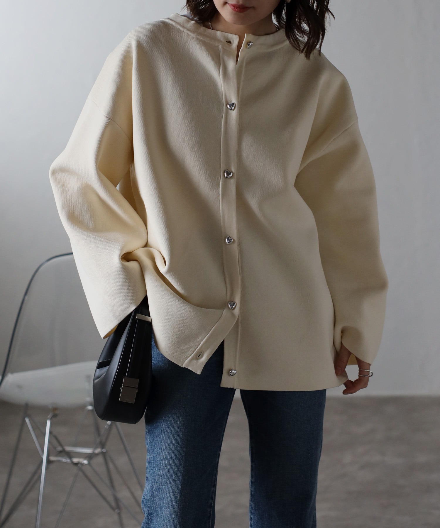 model：H158 着用サイズ：FREE