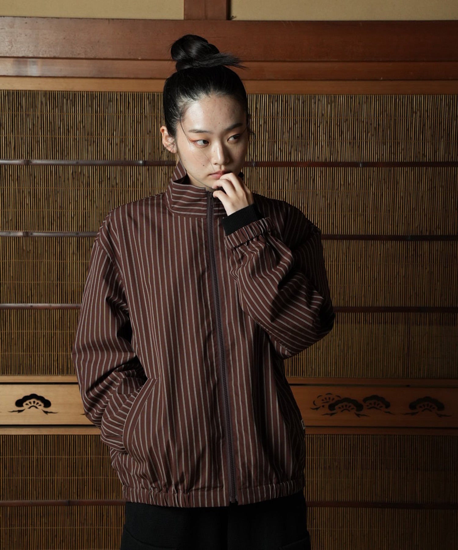 Stand Zipup 2024 Silk Blouson/スタンドジップアップブルソン stand