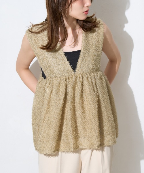 model：163cm / size：F
