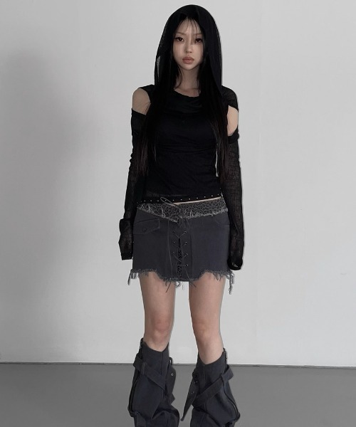 A'GEM/9 × .kom 「.KOM/ドットケーオーエム」 ドレープトップ レディース A'GEM/9 × .kom 『.KOM/ドットケーオーエム』 ドレープトップ