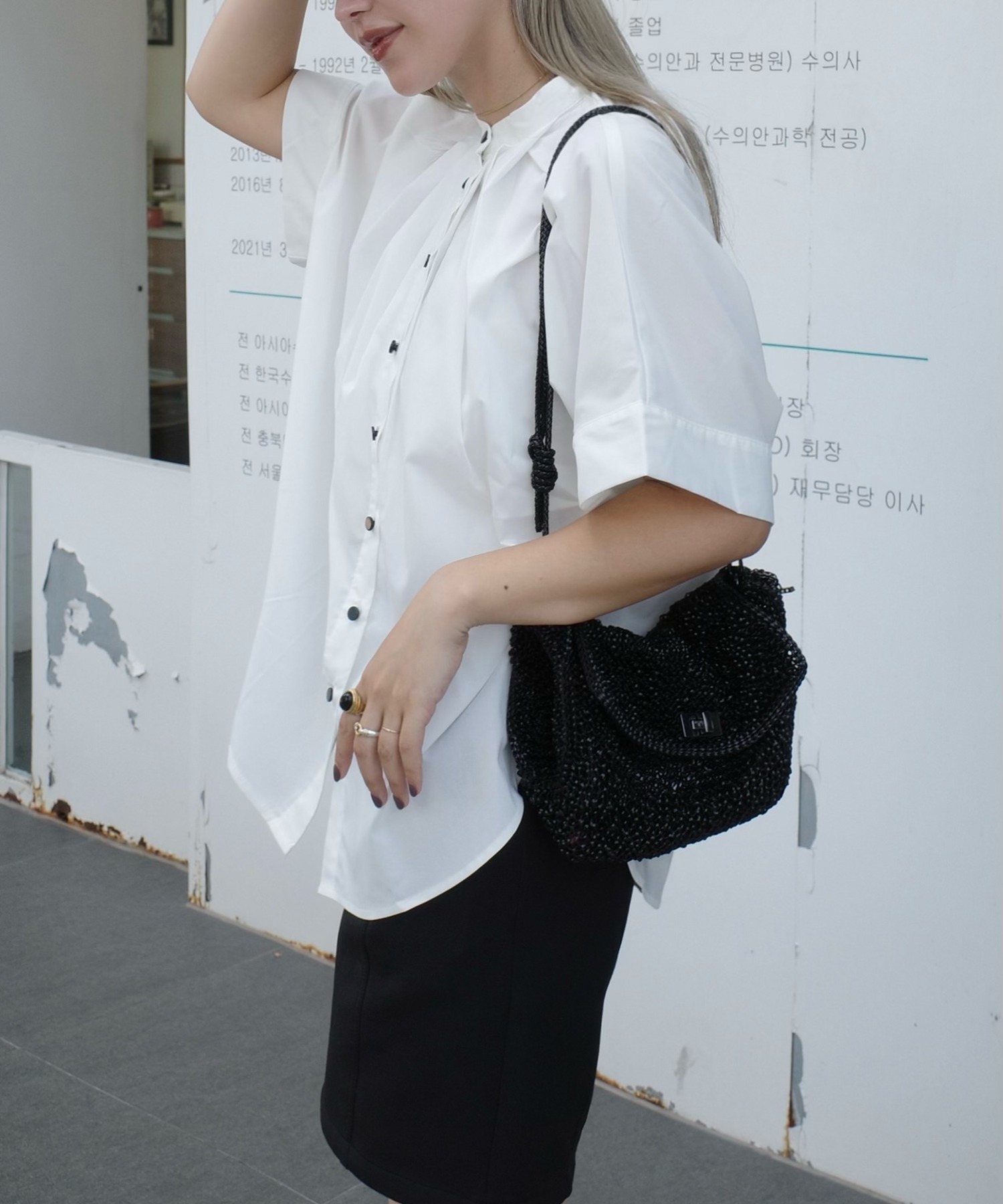 model：H163 着用サイズ：FREE