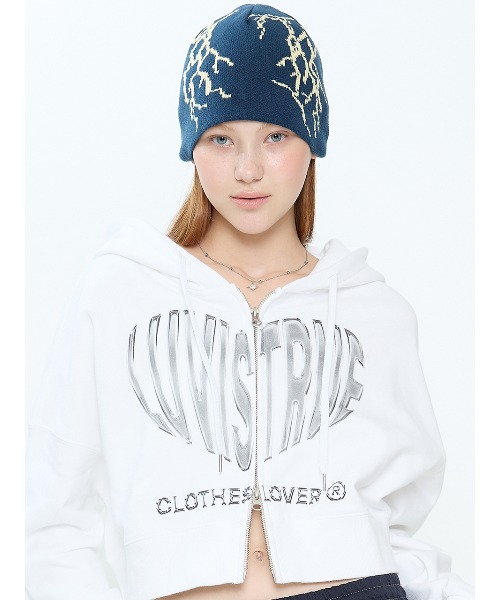 A'GEM/9 × .kom 『LUV IS TRUE/ラブ イズ トゥルー』2-WAY CROP HOOD