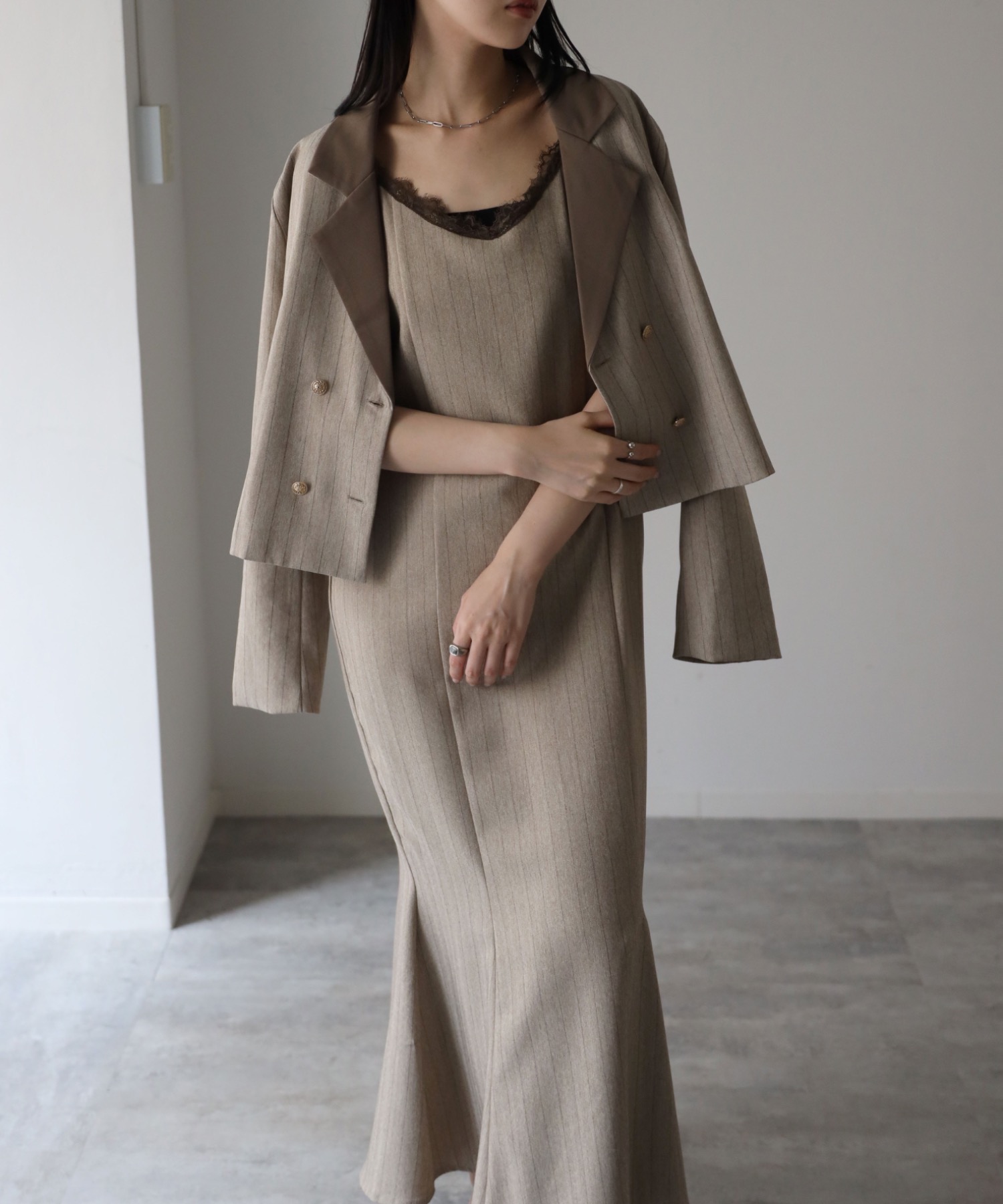 model：164cm. 着用サイズ：FREE