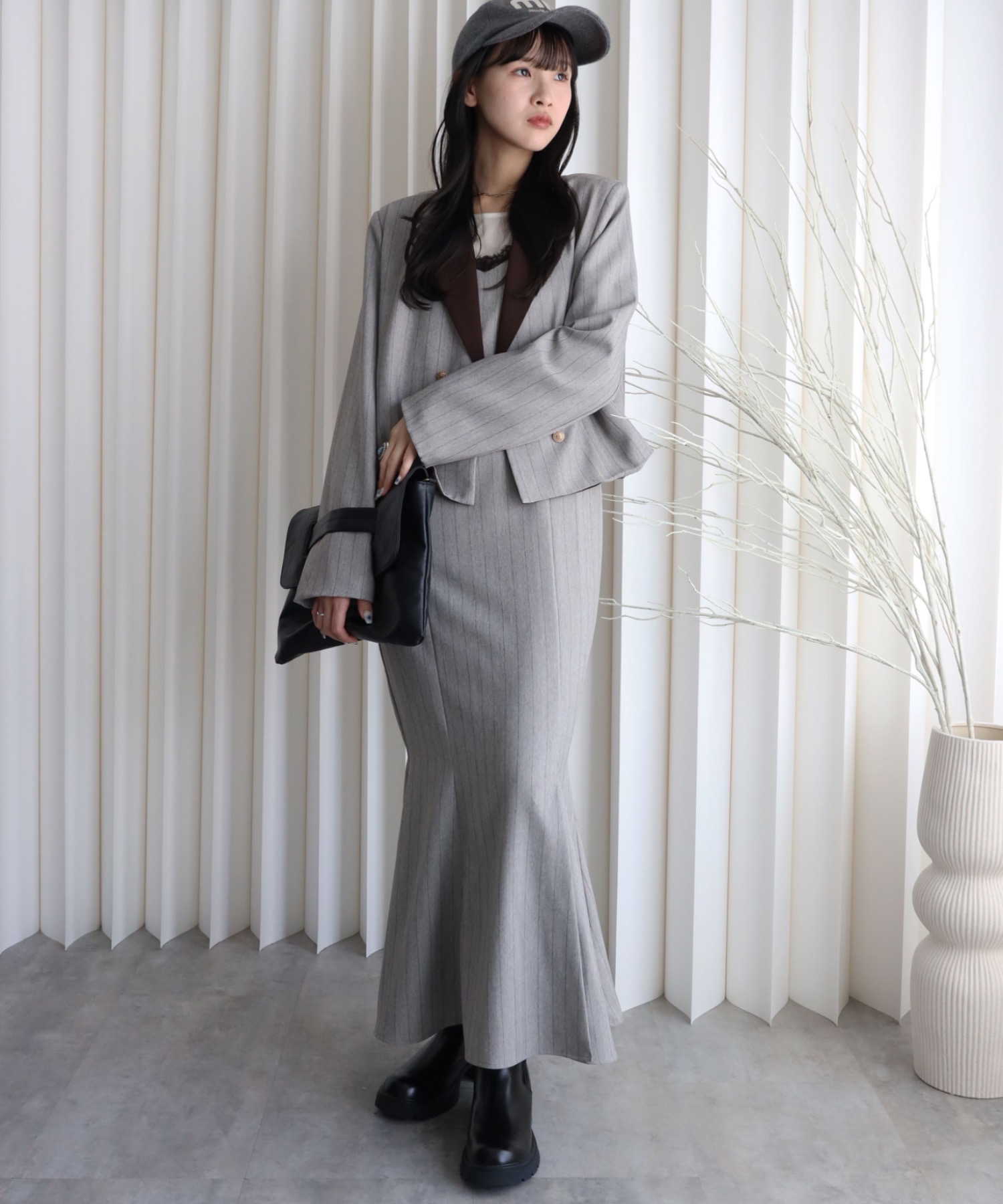 model：164cm. 着用サイズ：FREE