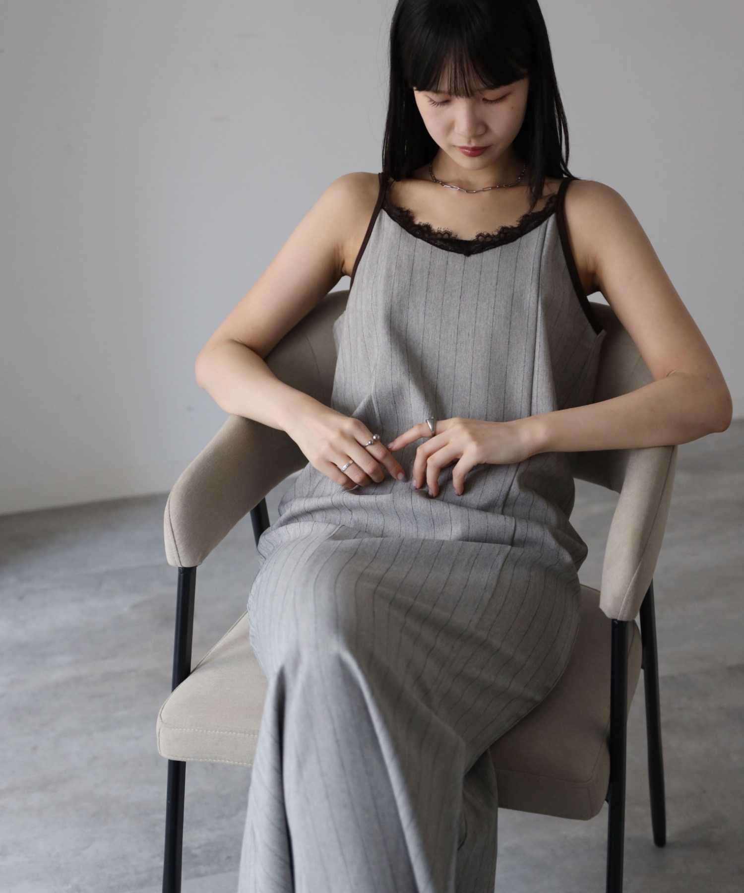 model：164cm. 着用サイズ：FREE
