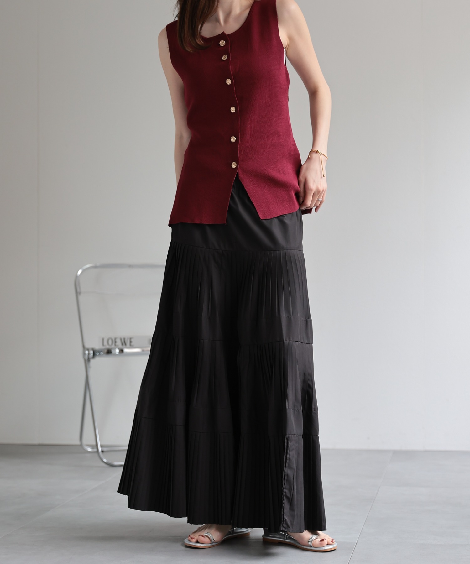 model：162cm 着用サイズ：F