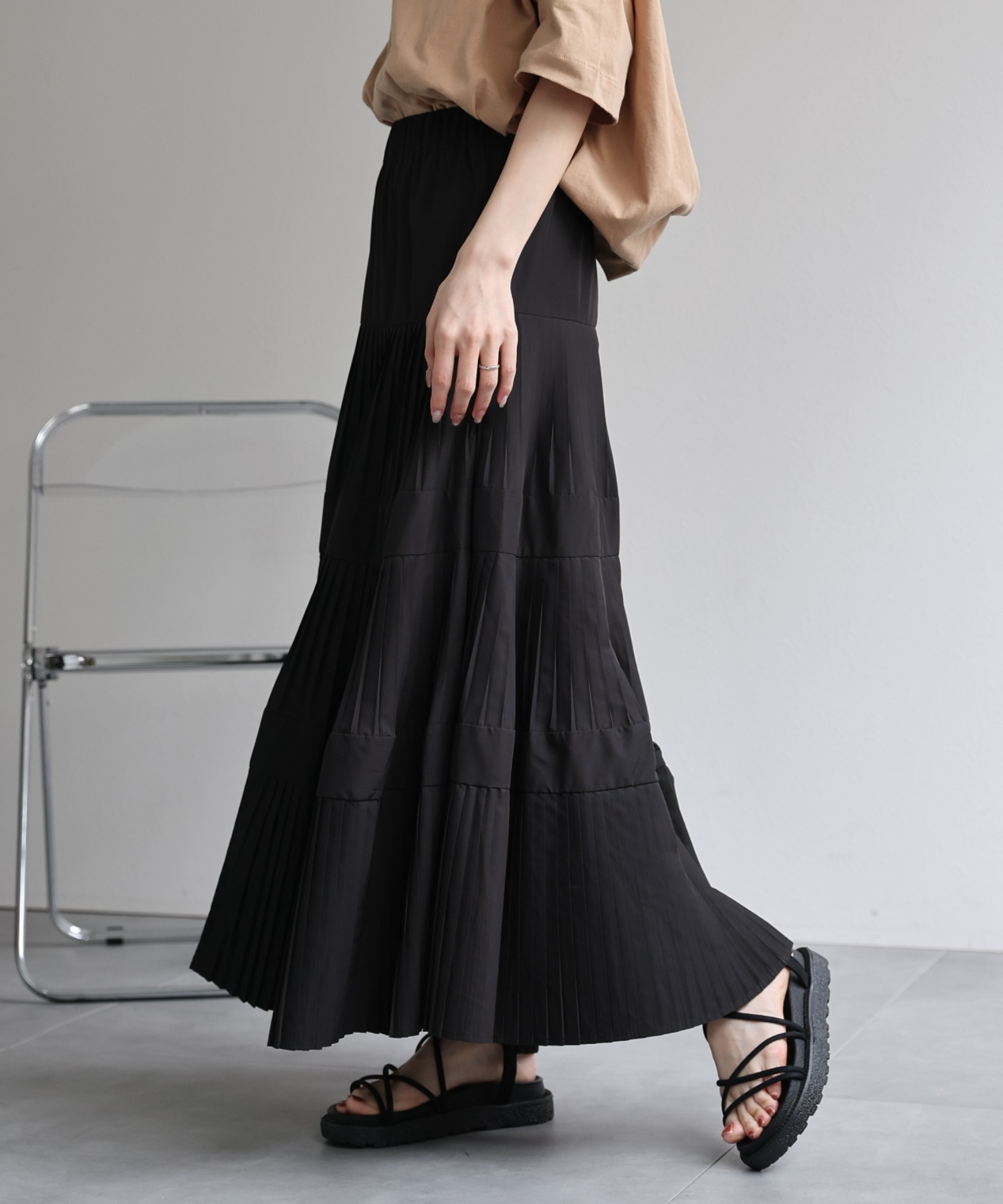 model：162cm 着用サイズ：F