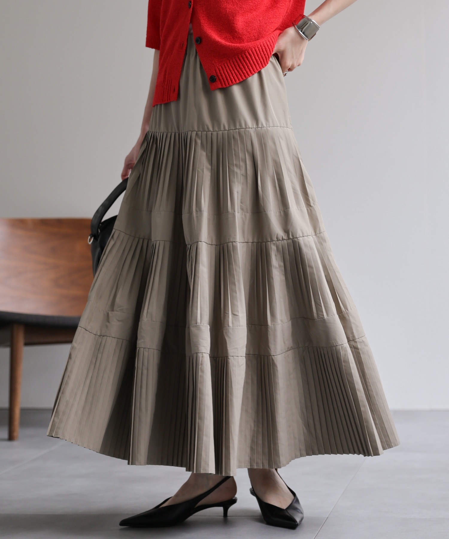 model：162cm 着用サイズ：F