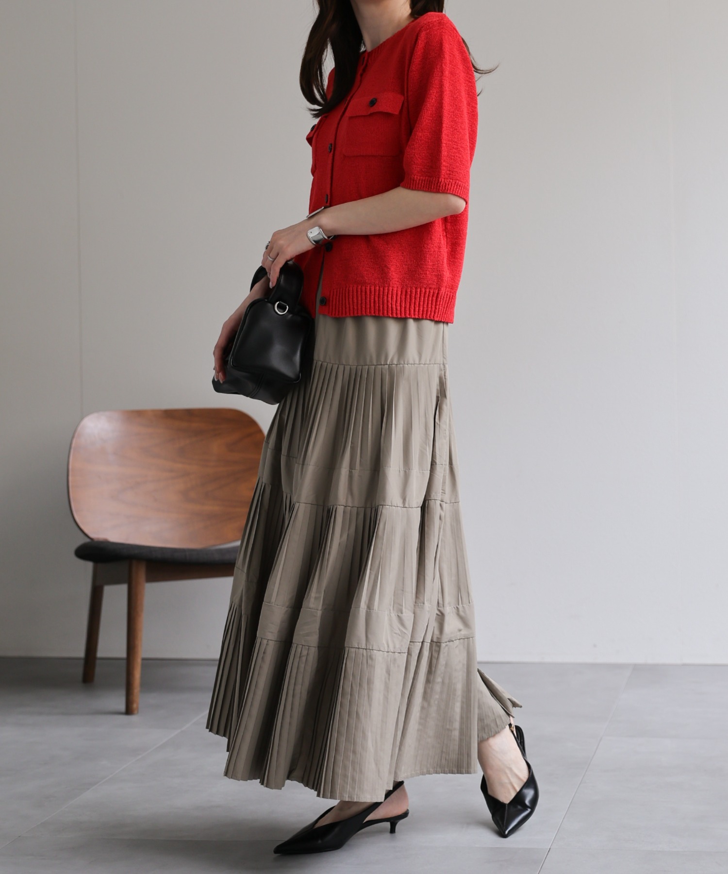 model：162cm 着用サイズ：F
