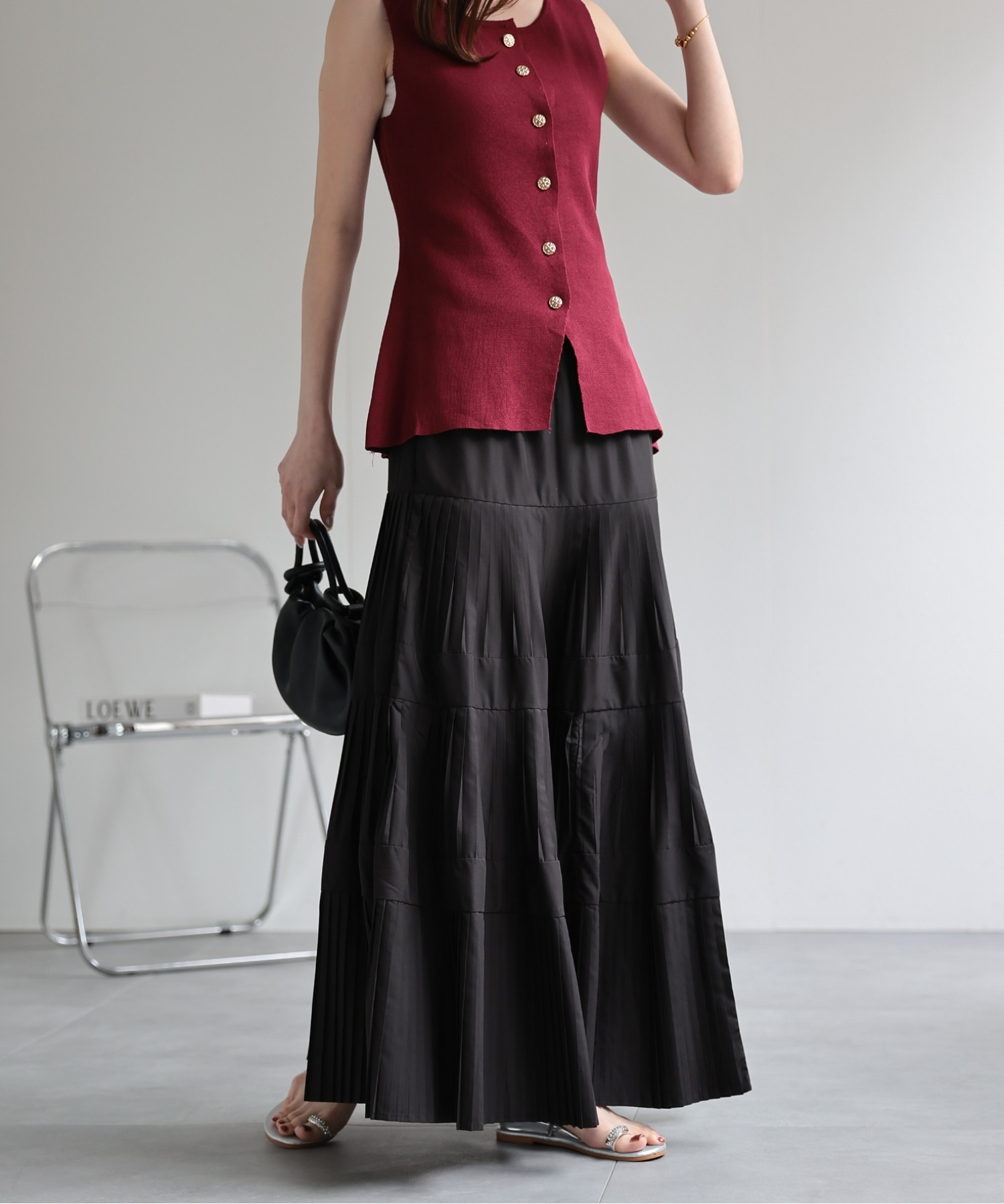 model：162cm 着用サイズ：F