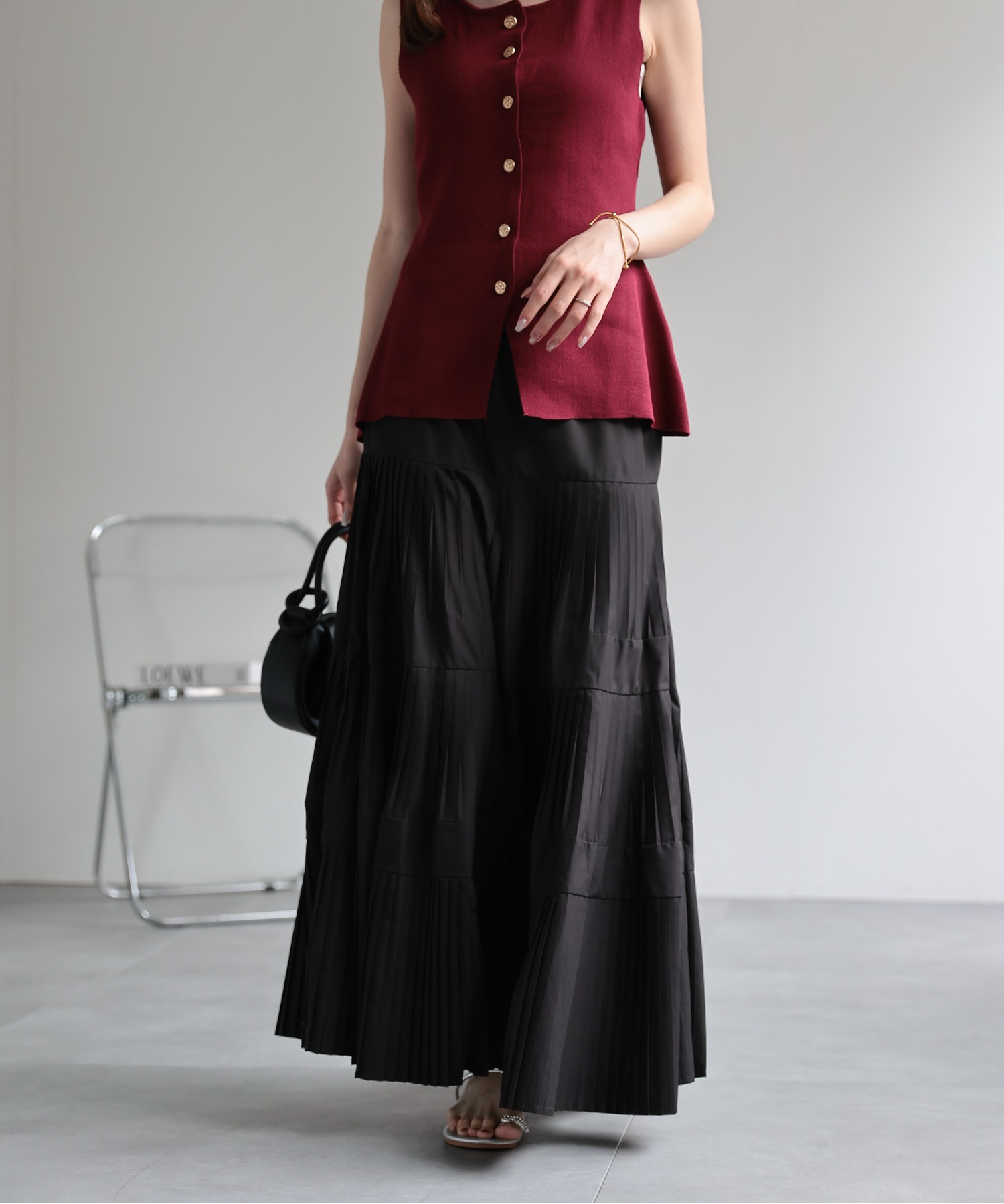 model：162cm 着用サイズ：F