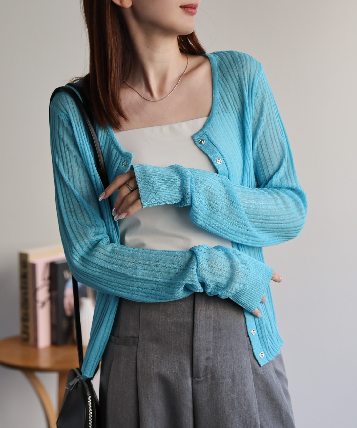 model:162cm　着用サイズ:F