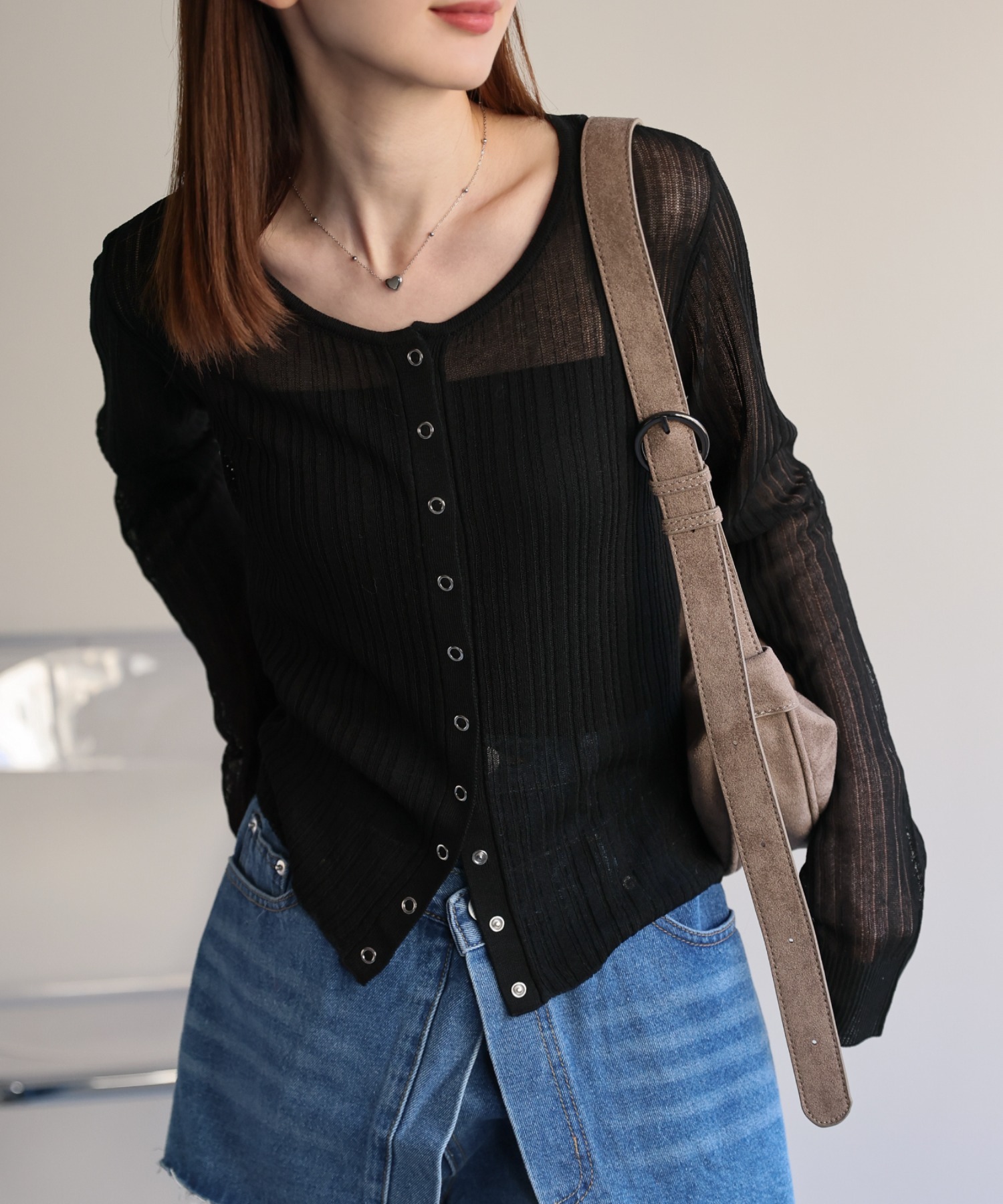 model:162cm　着用サイズ:F