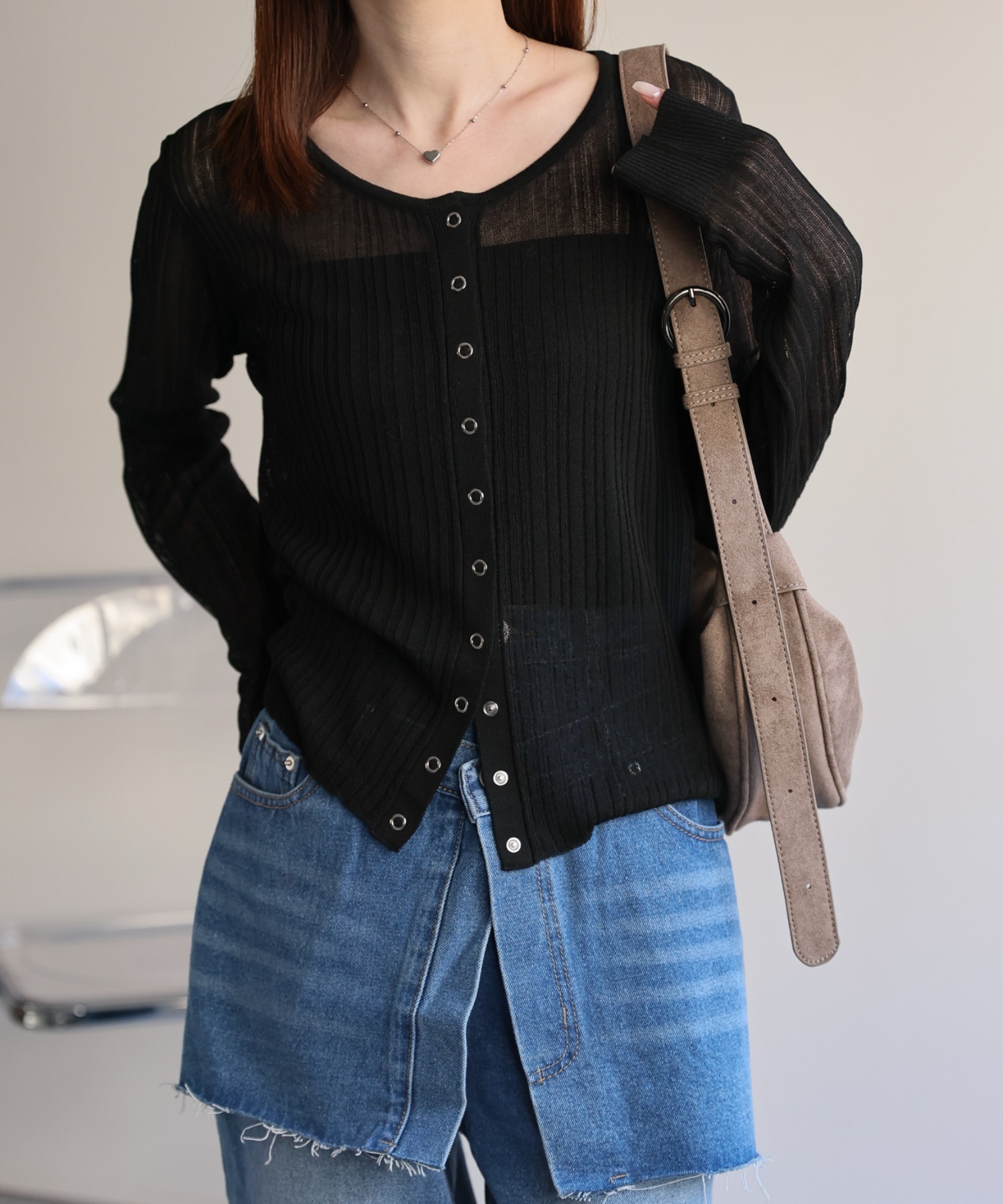 model:162cm　着用サイズ:F