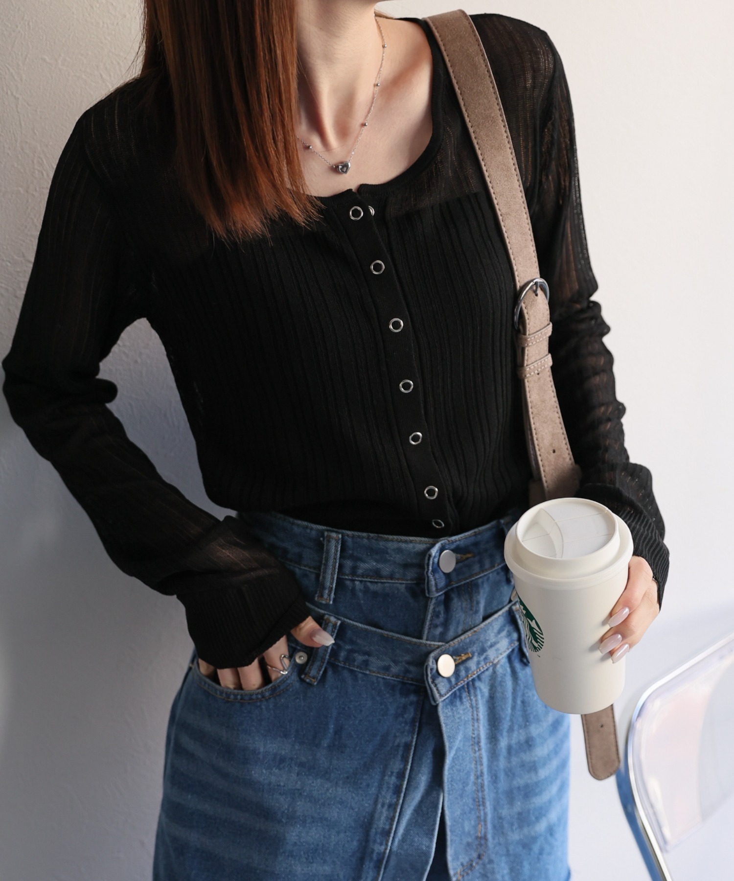 model:162cm　着用サイズ:F