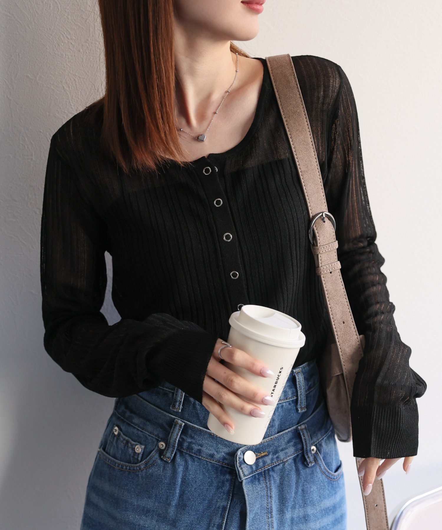 model:162cm　着用サイズ:F