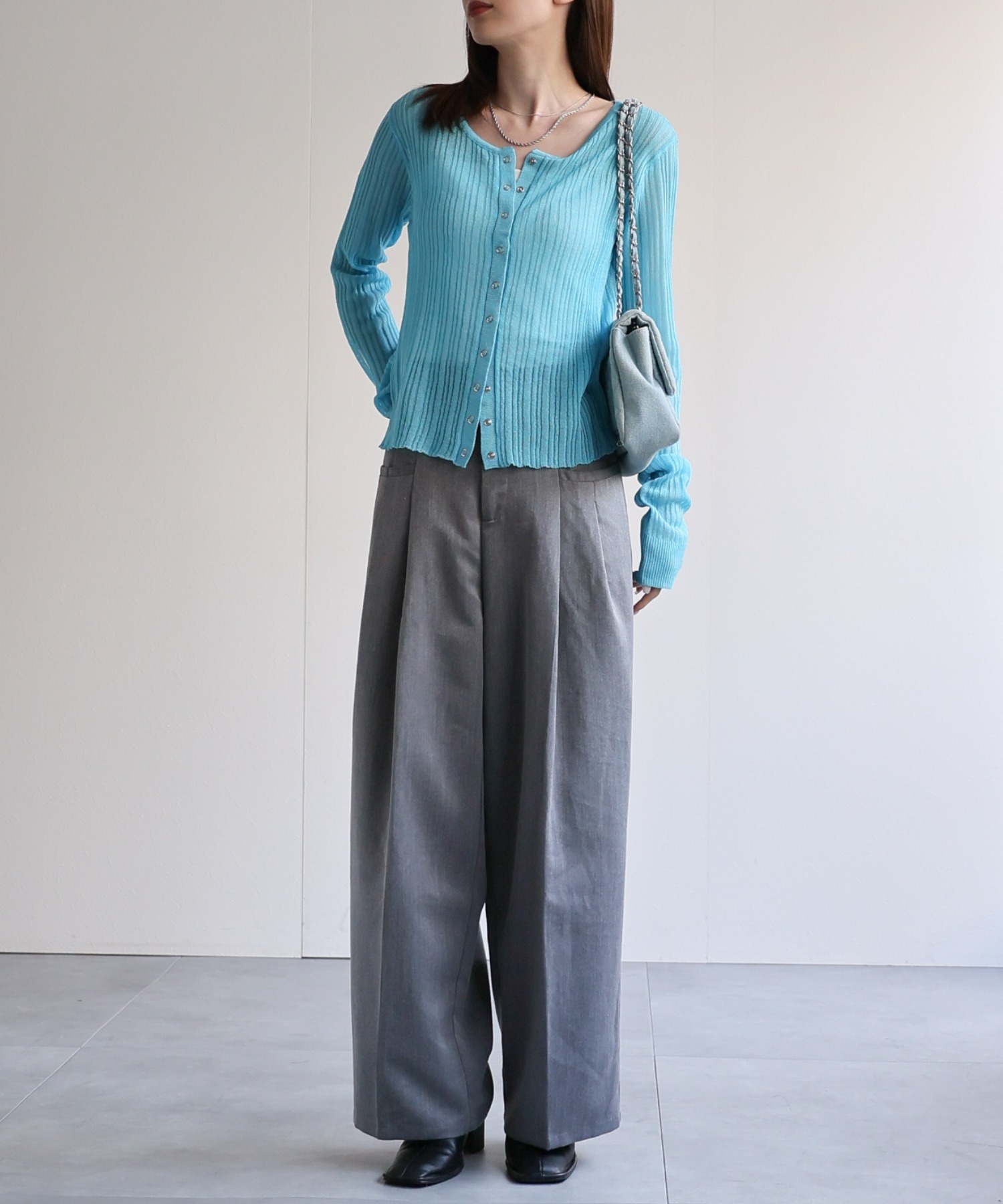 model:162cm　着用サイズ:F