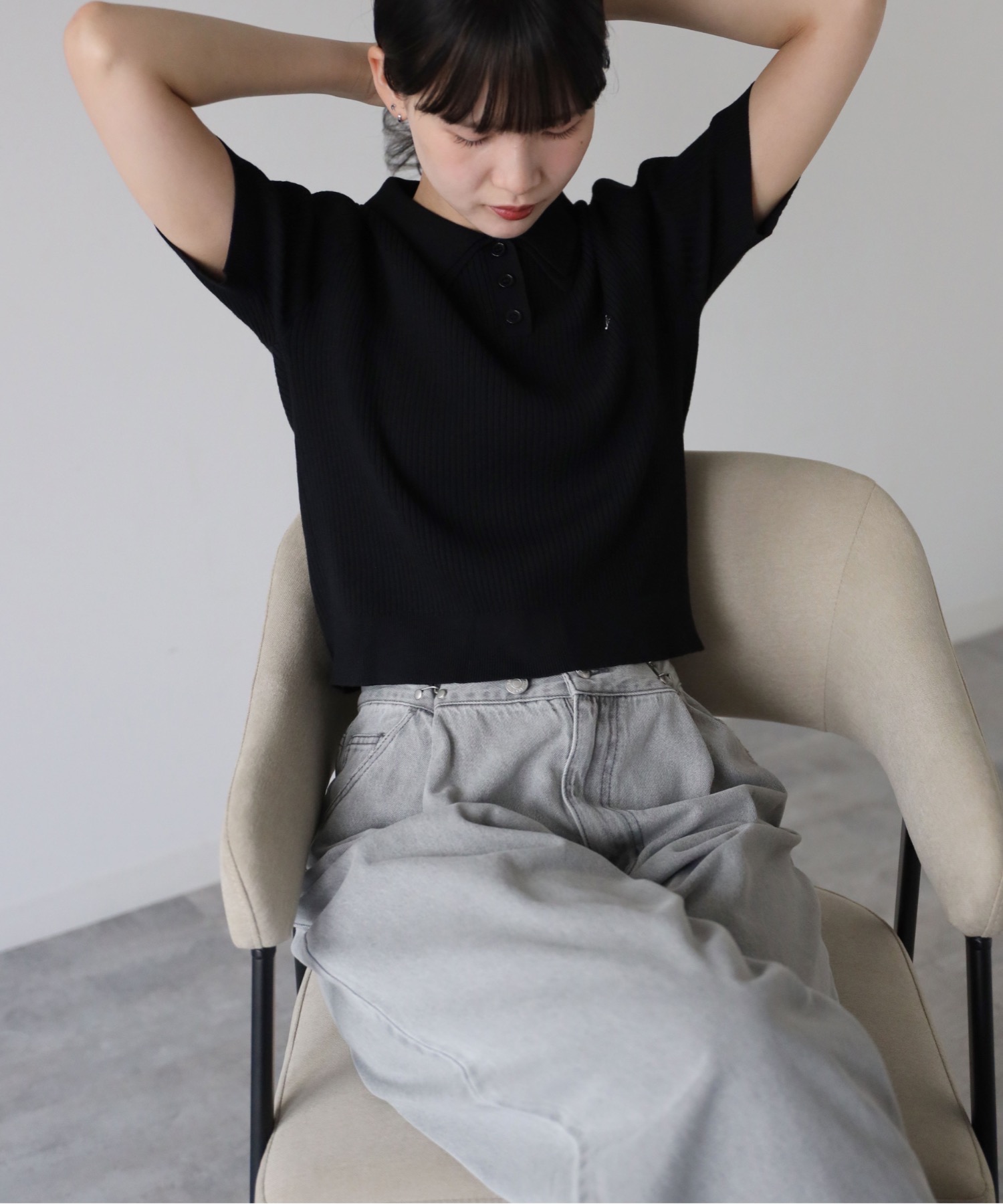 model：164cm. 着用サイズ：FREE