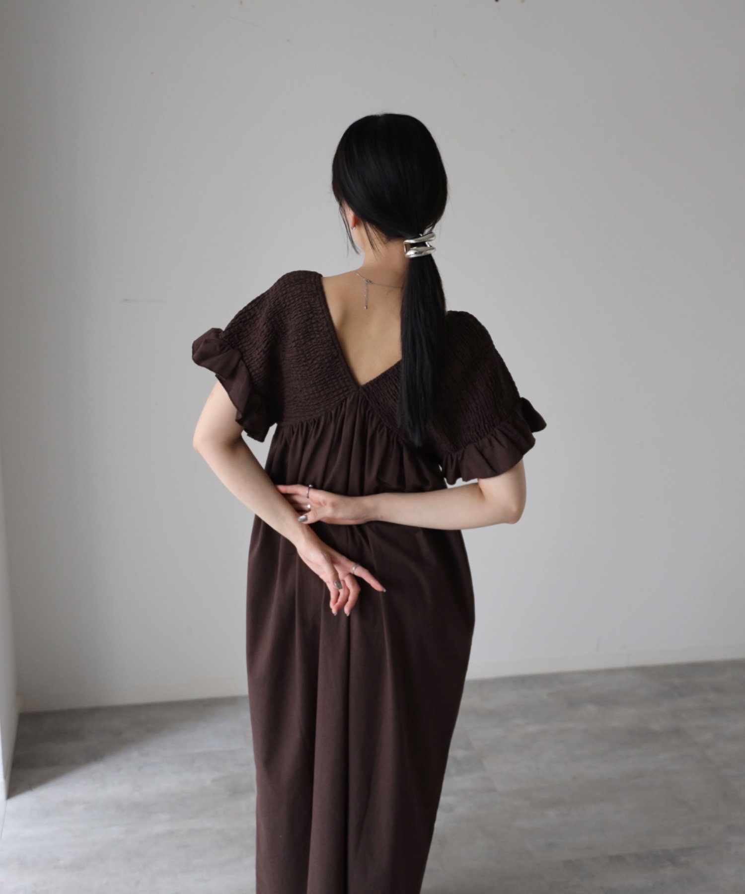 model：164cm. 着用サイズ：FREE