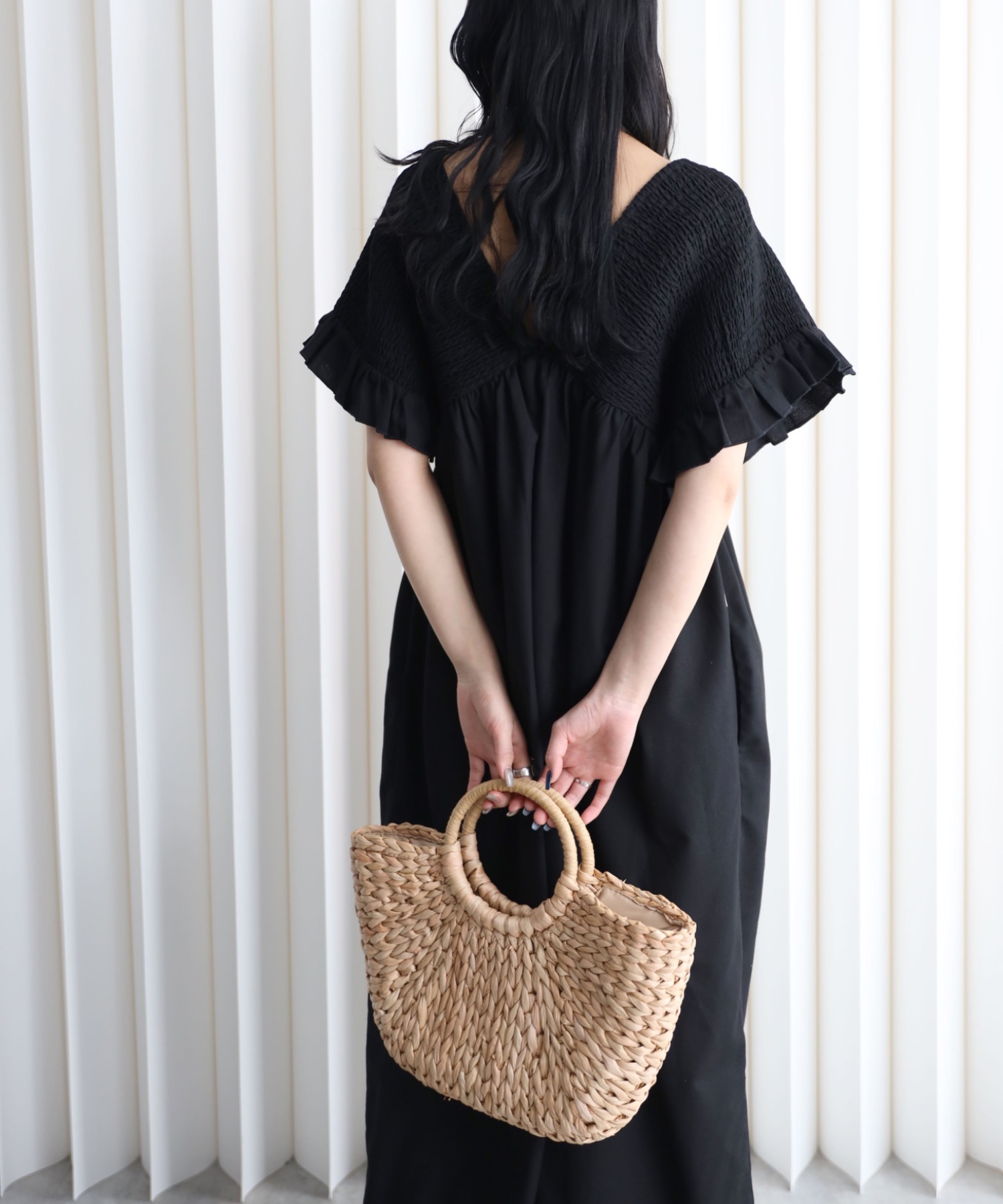 model：164cm. 着用サイズ：FREE