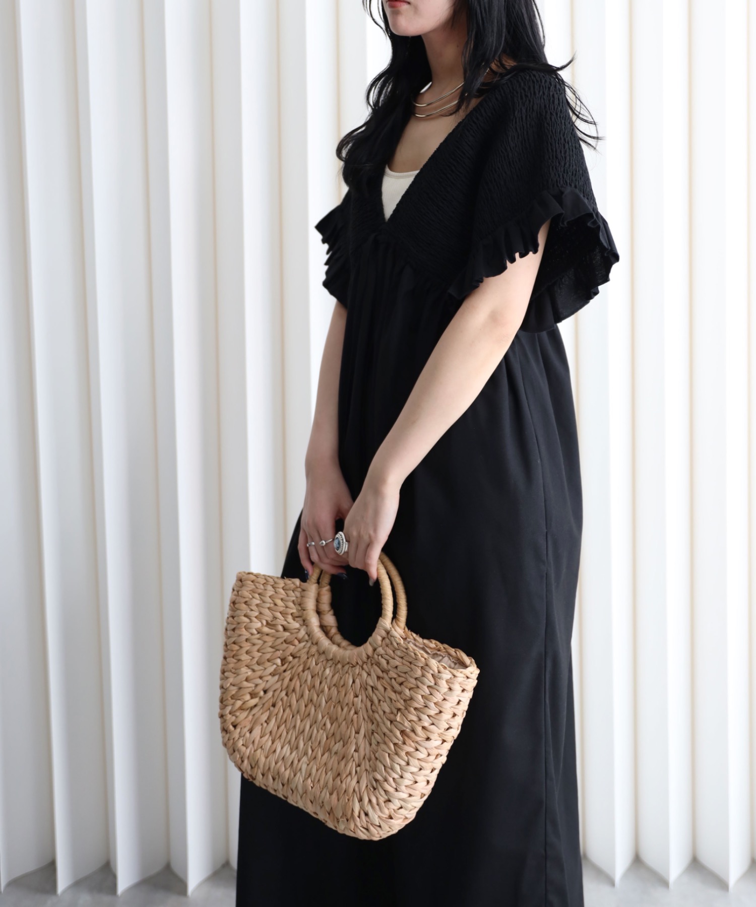 model：164cm. 着用サイズ：FREE