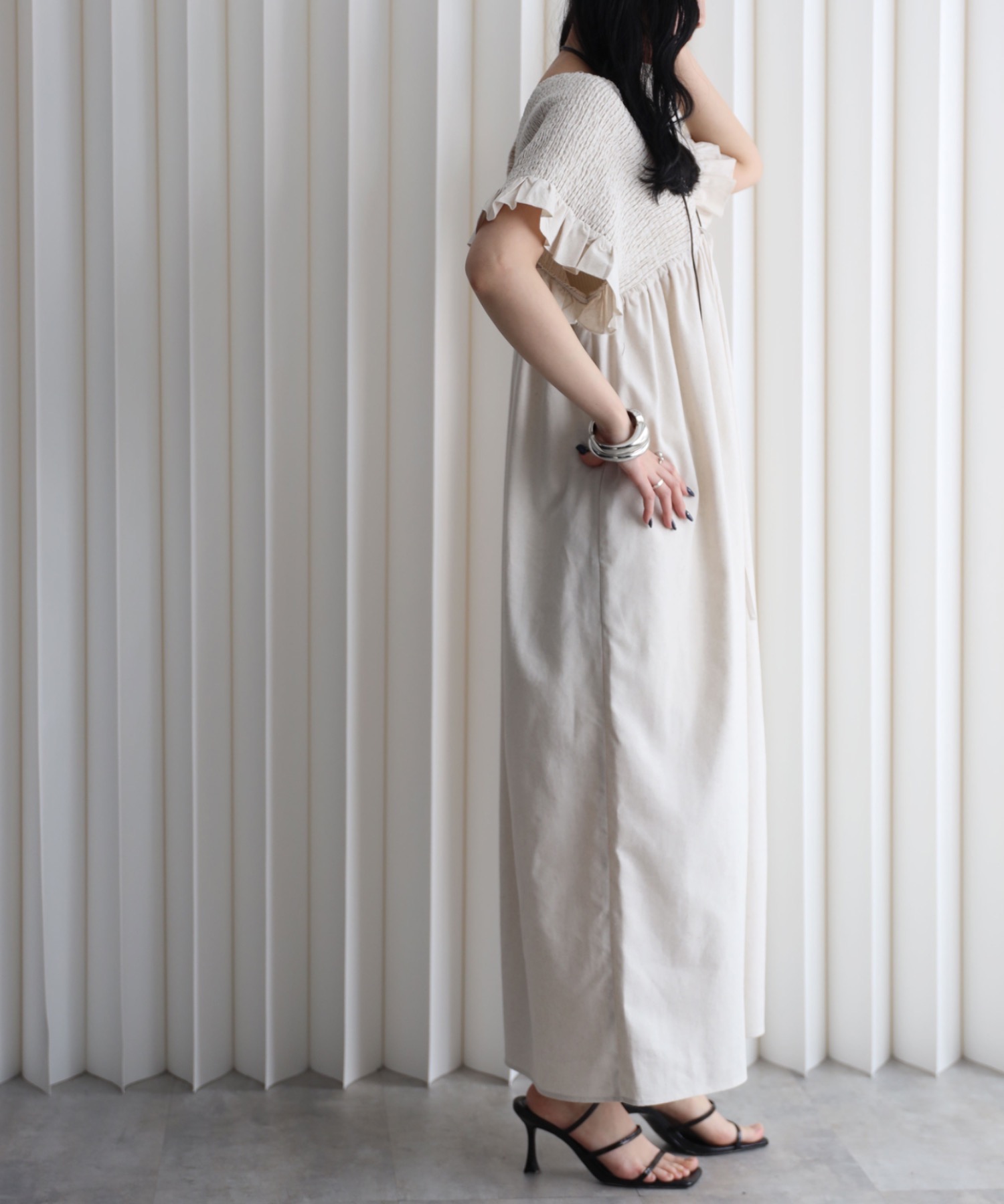 model：164cm. 着用サイズ：FREE