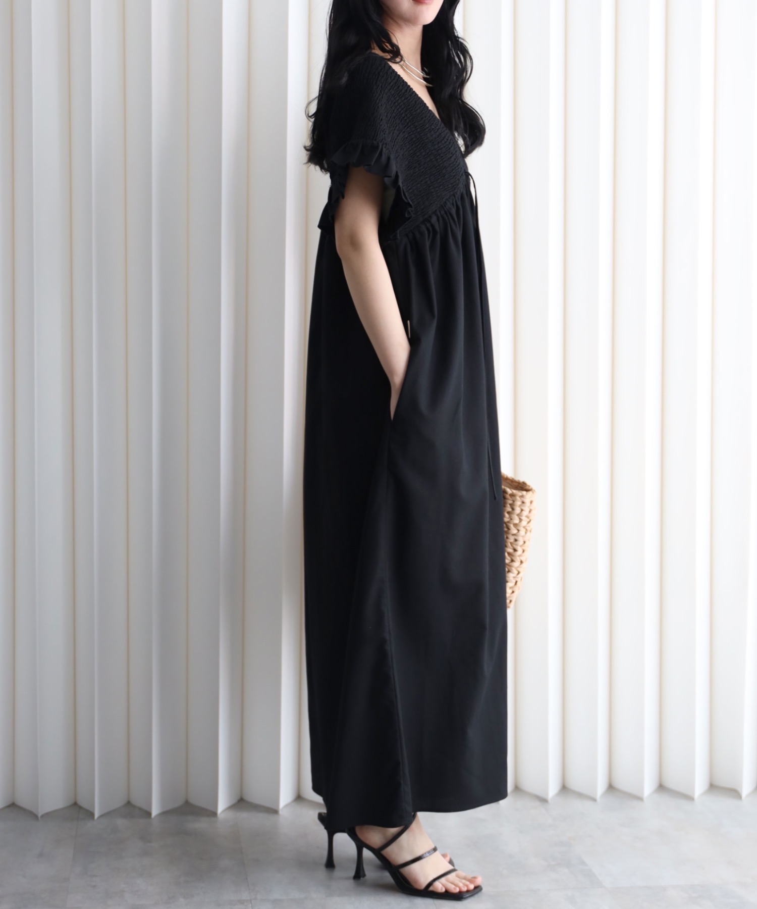 model：164cm. 着用サイズ：FREE