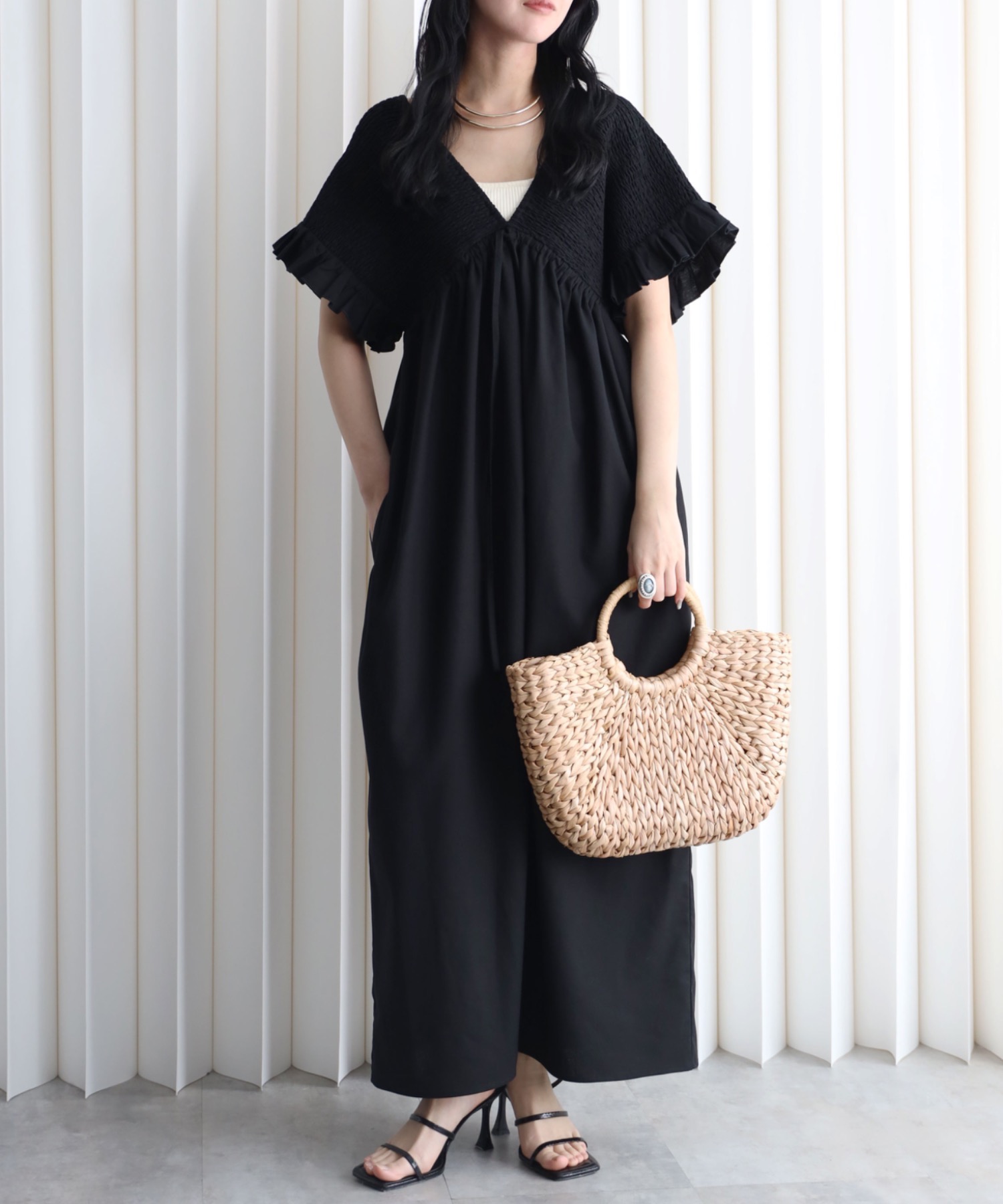 model：164cm. 着用サイズ：FREE