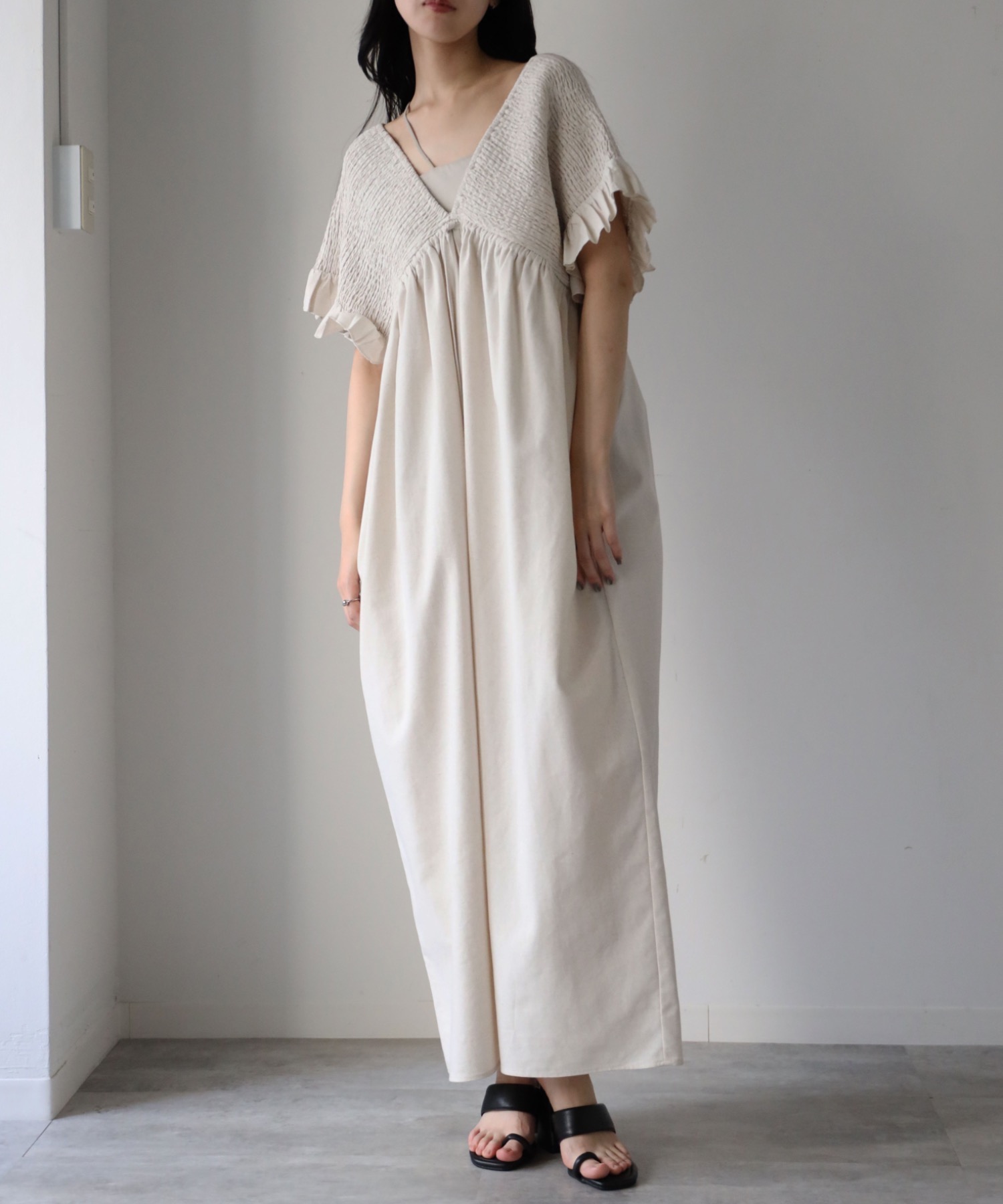 model：164cm. 着用サイズ：FREE