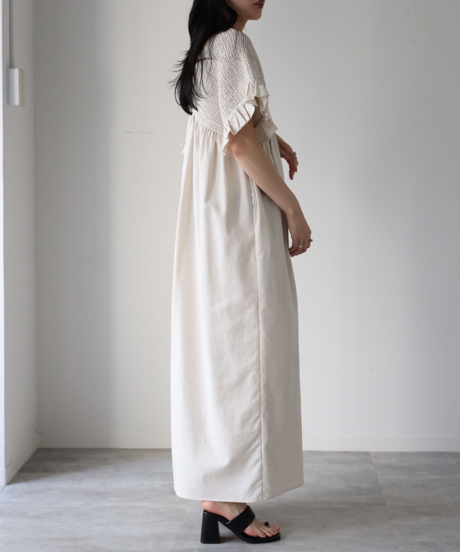 model：164cm. 着用サイズ：FREE