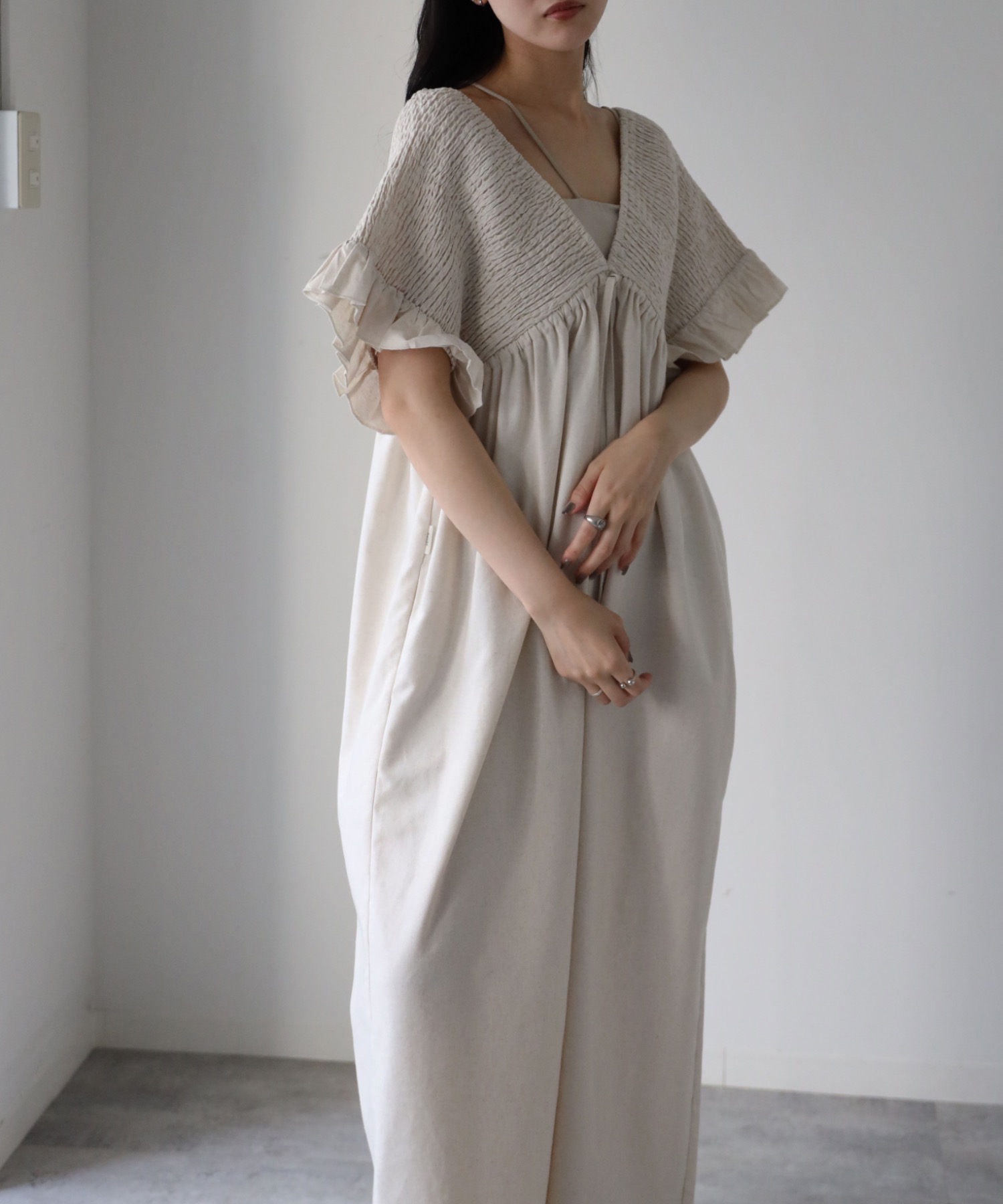 model：164cm. 着用サイズ：FREE