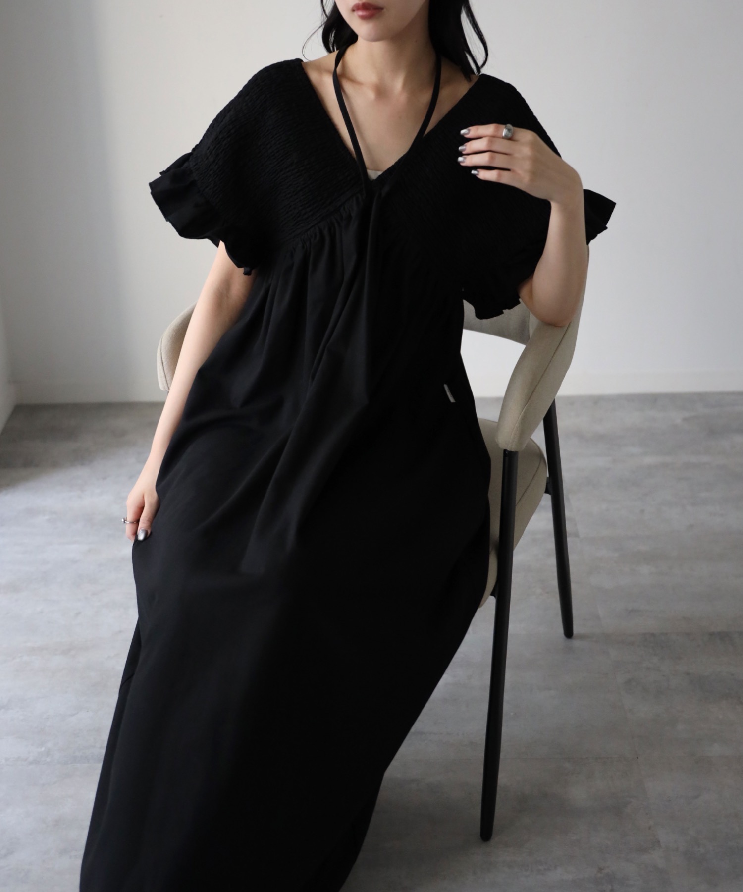 model：164cm. 着用サイズ：FREE