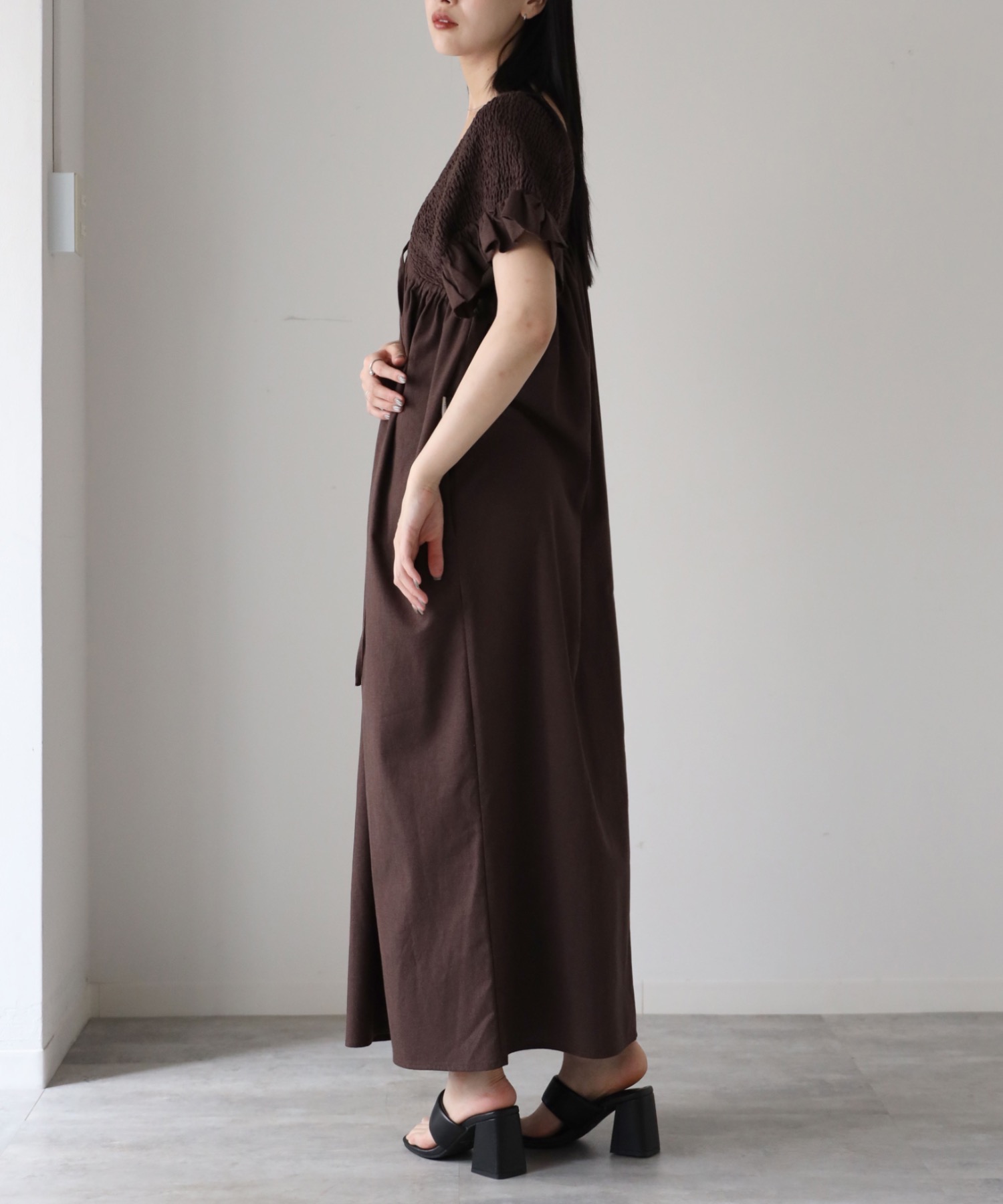 model：164cm. 着用サイズ：FREE