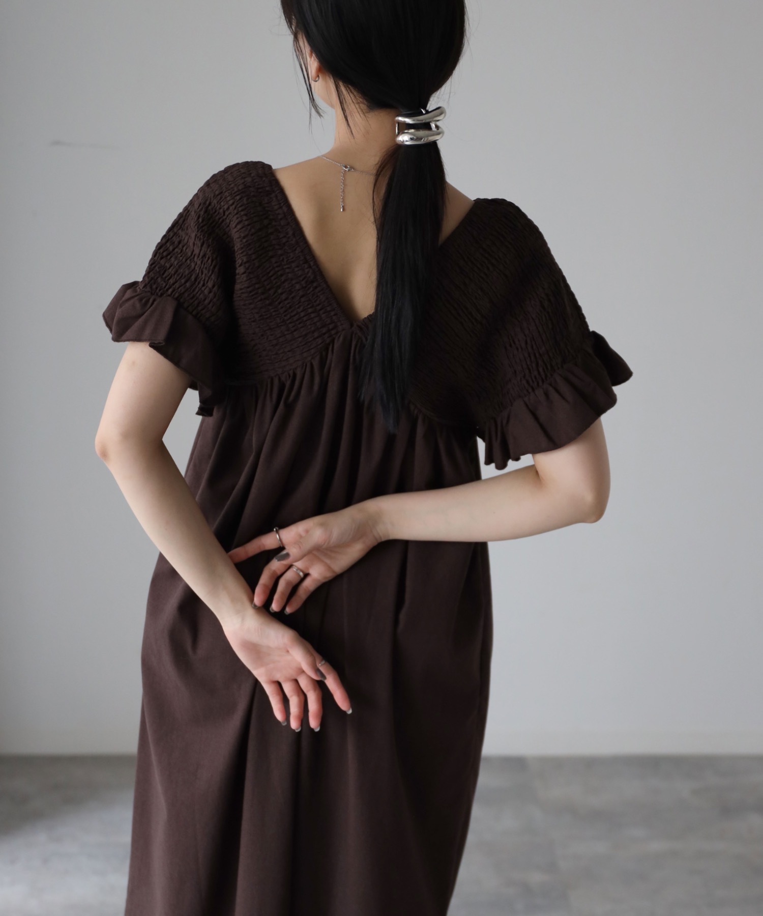 model：164cm. 着用サイズ：FREE
