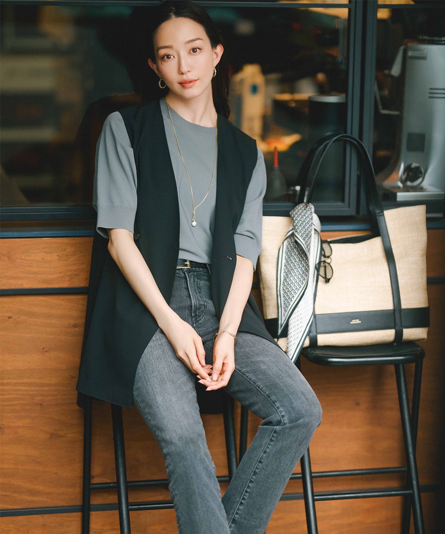 CLASSY.6月号掲載/杏さん着用】23区DENIM ボーイフィット パンツ
