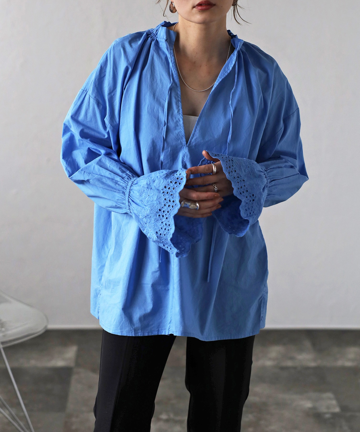 model：H158 着用サイズ：FREE