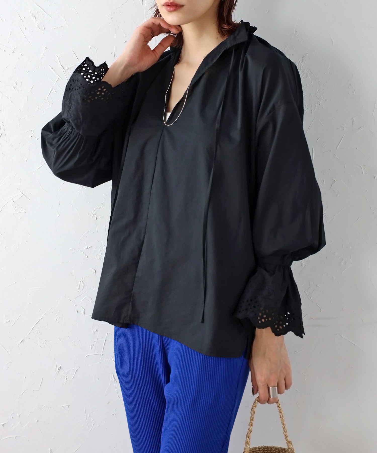 model：H166 着用サイズ：FREE