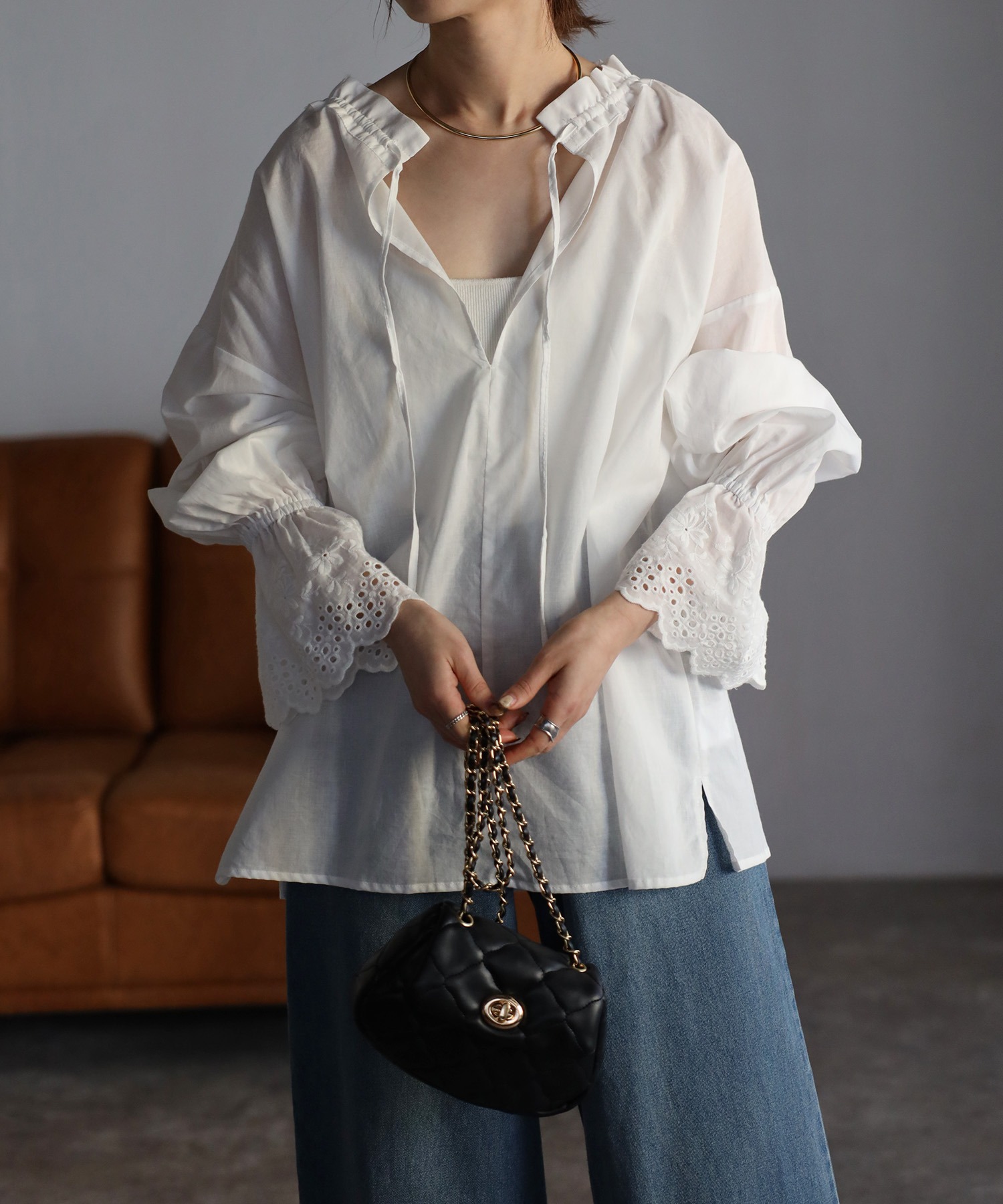 model：H158 着用サイズ：FREE