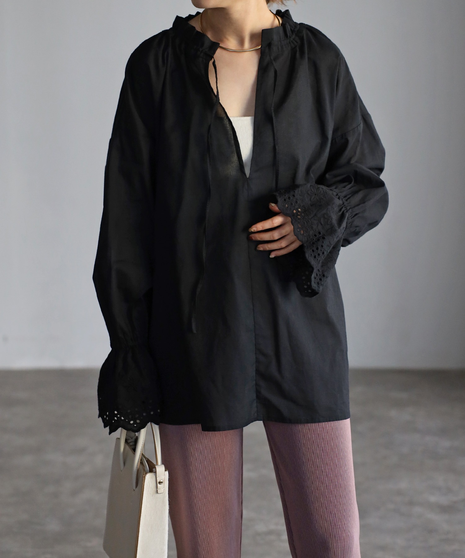 model：H158 着用サイズ：FREE