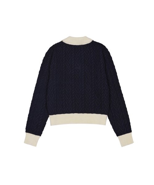 A'GEM/9 × .kom 『LUV IS TRUE/ラブ イズ トゥルー』LOGO COLLAR KNIT