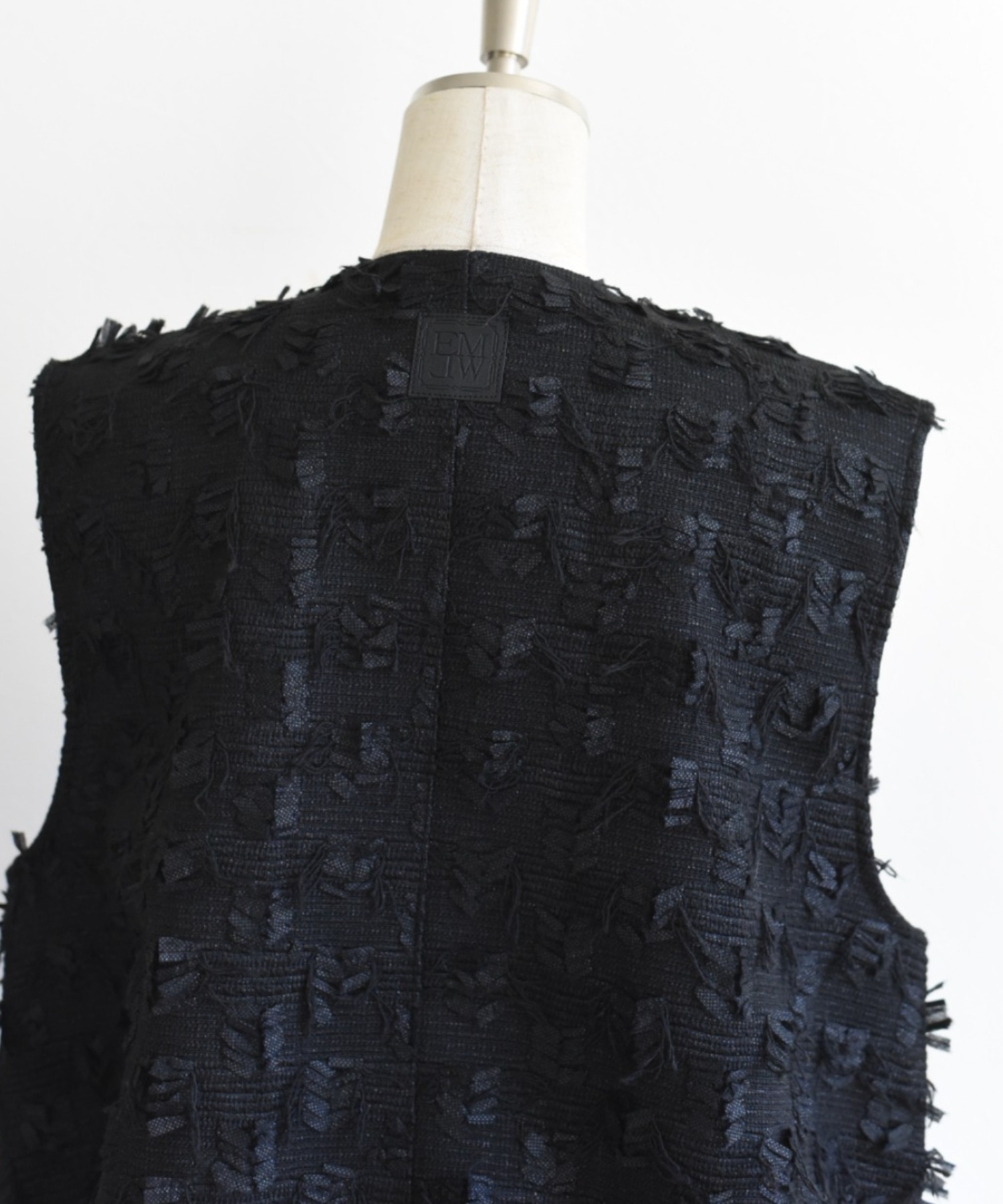 ツィードリボンジャガード ドロストジレ