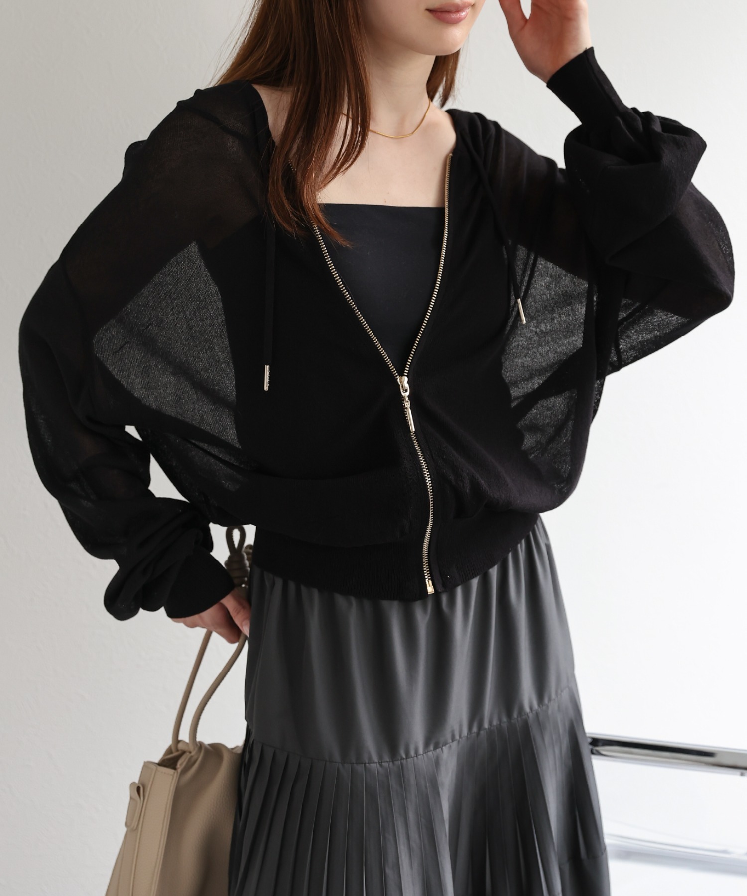 model：162㎝着用サイズ：F