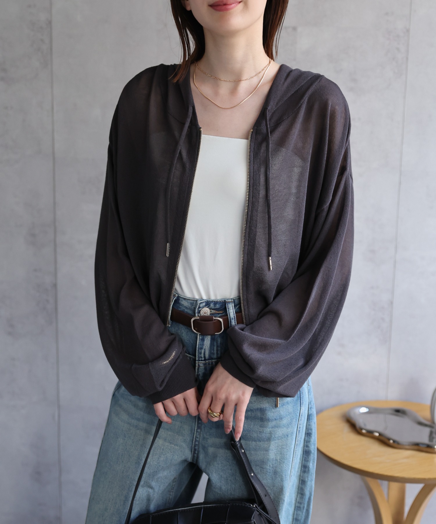 model：162㎝着用サイズ：F