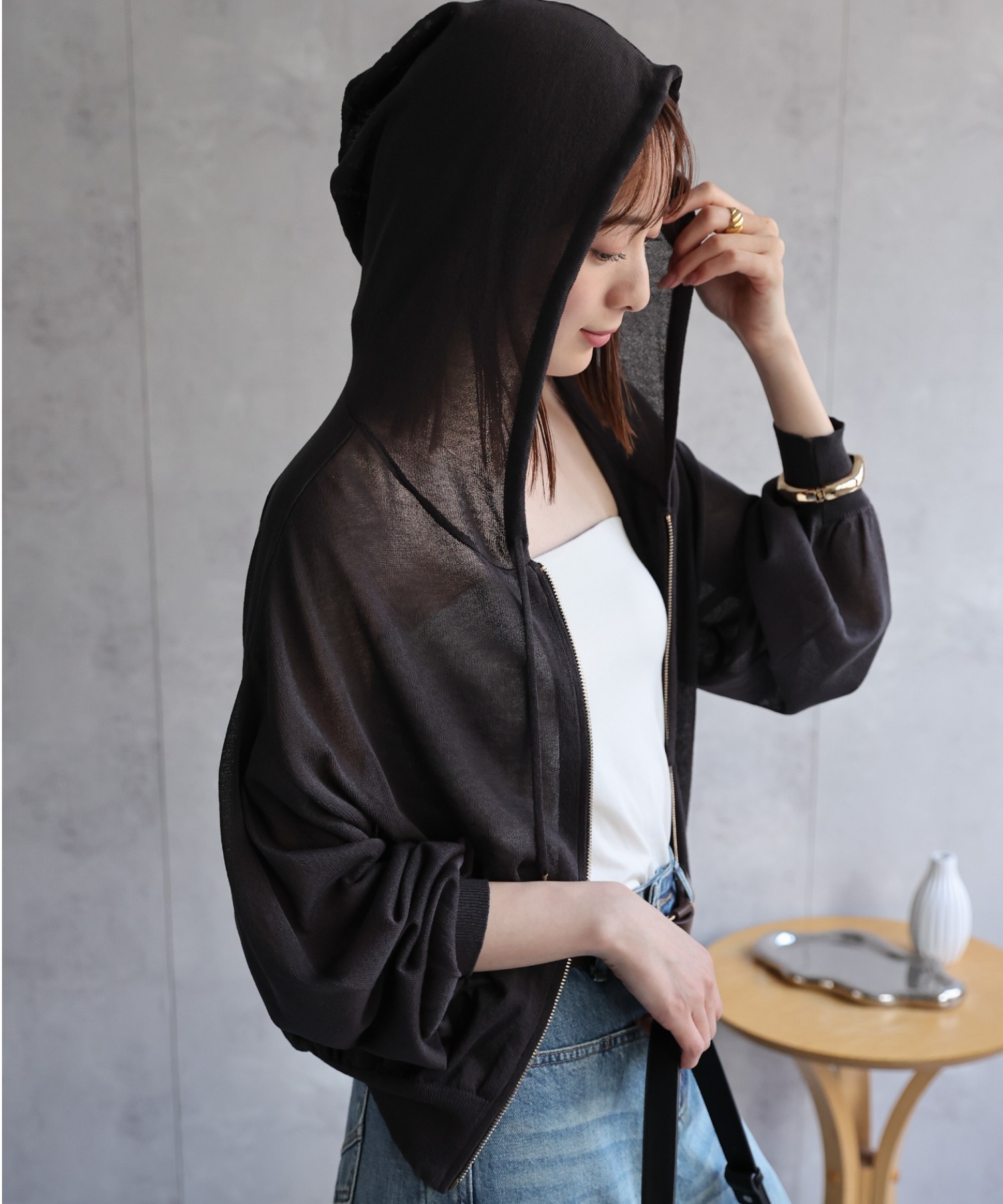 model：162㎝着用サイズ：F