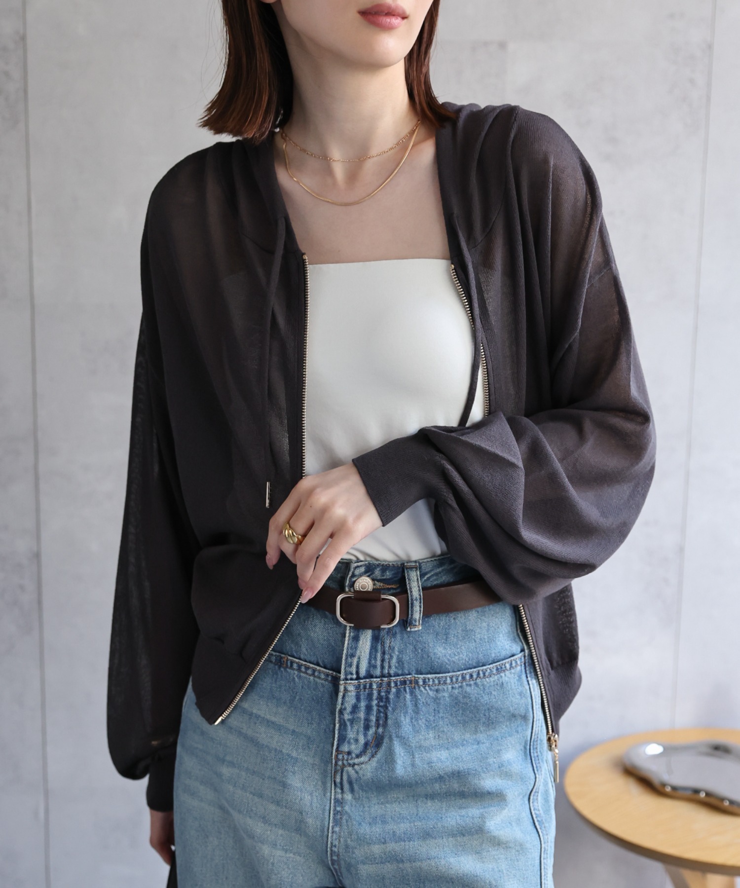 model：162㎝着用サイズ：F
