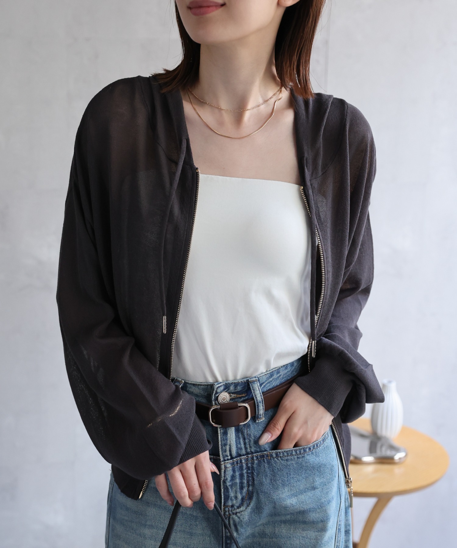 model：162㎝着用サイズ：F