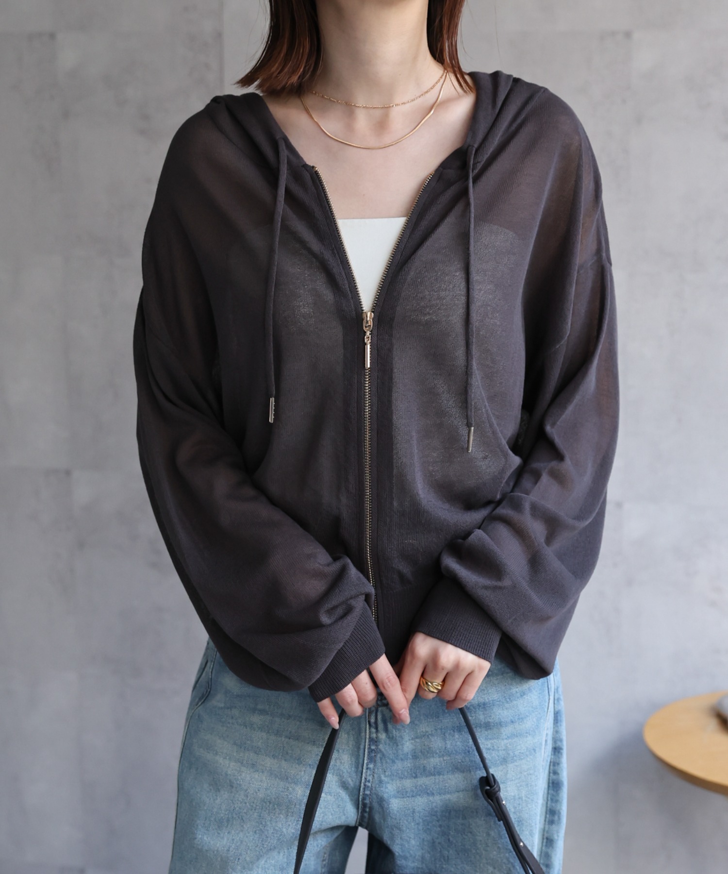 model：162㎝着用サイズ：F