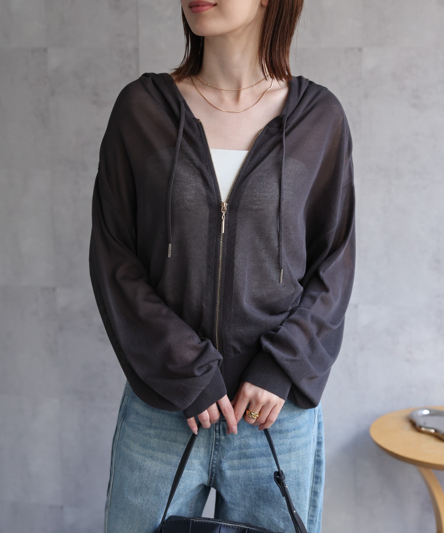 model：162㎝着用サイズ：F