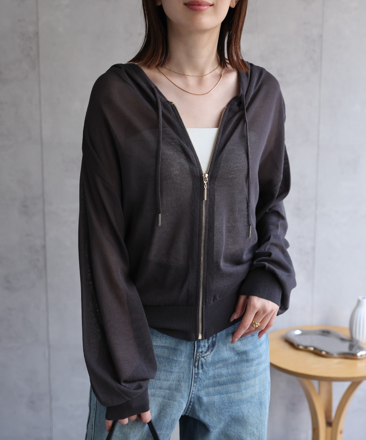 model：162㎝着用サイズ：F