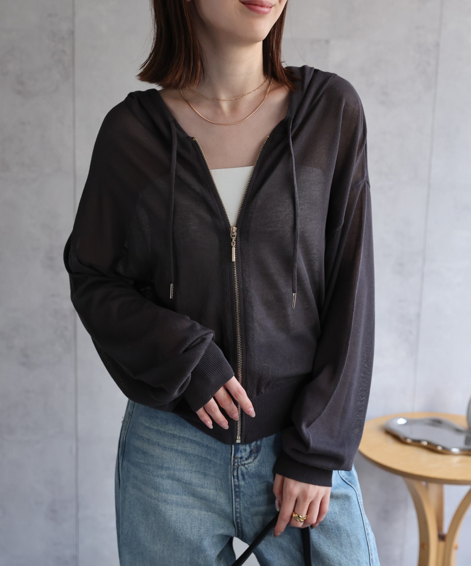 model：162㎝着用サイズ：F